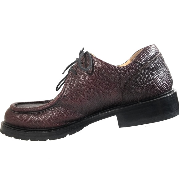 Dolce & Gabbana Pebble Leather Lace Up Shoes Sz 9 Excellent Condition